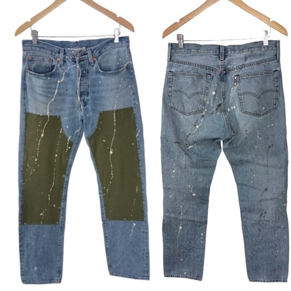 NWT Free People X Tricia Fix One-O-A-Kind Collection Jeans Size Small  $260 - Picture 2 of 10